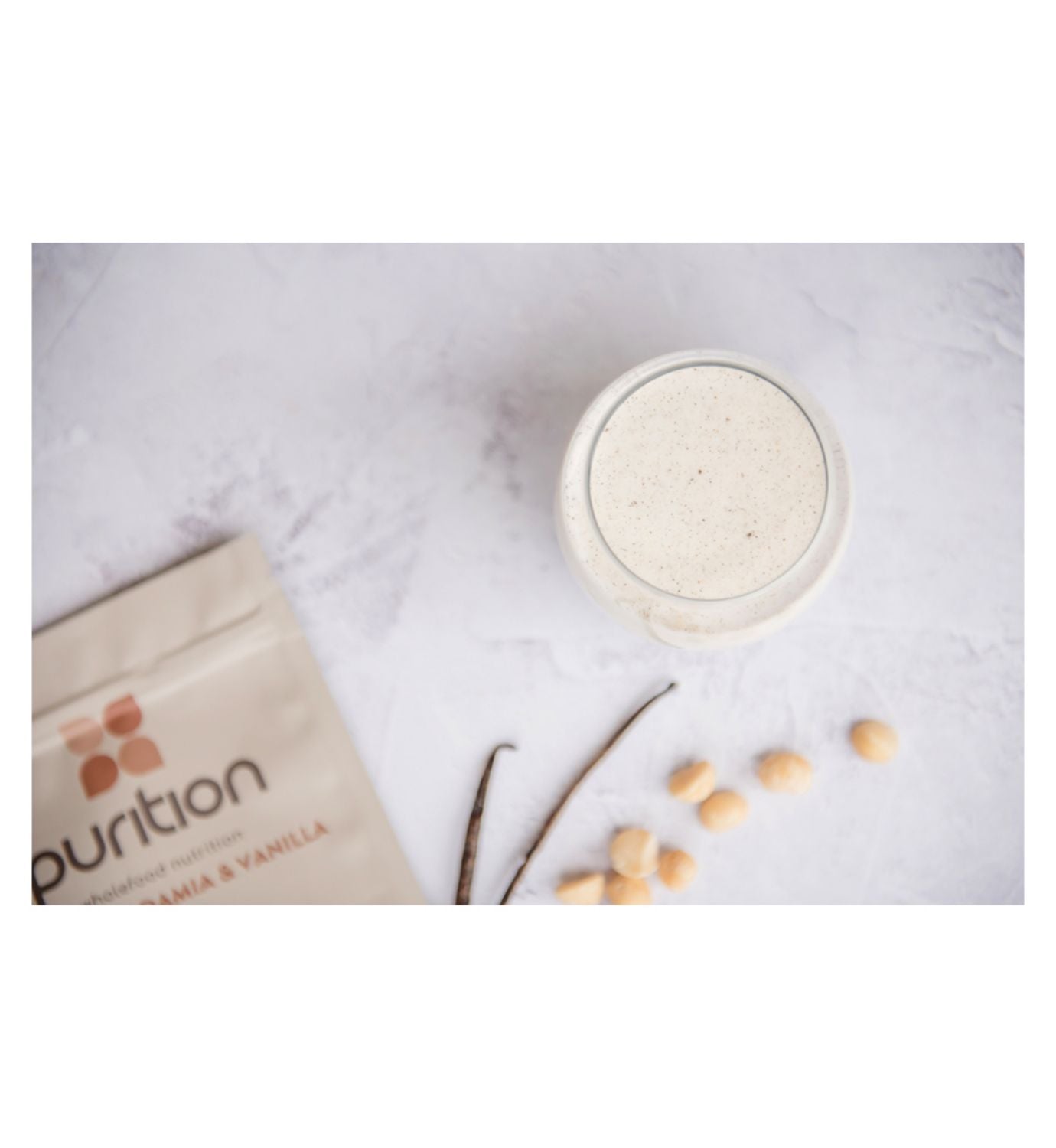 Purition wholefood nutrition powder macadamia and vanilla 250g (British brand)