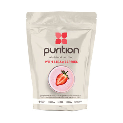 Boots Purition Original Wholefood Nutrition with Strawberries Wholefood Nutrition Blend 250g- Buy online at McGrocer