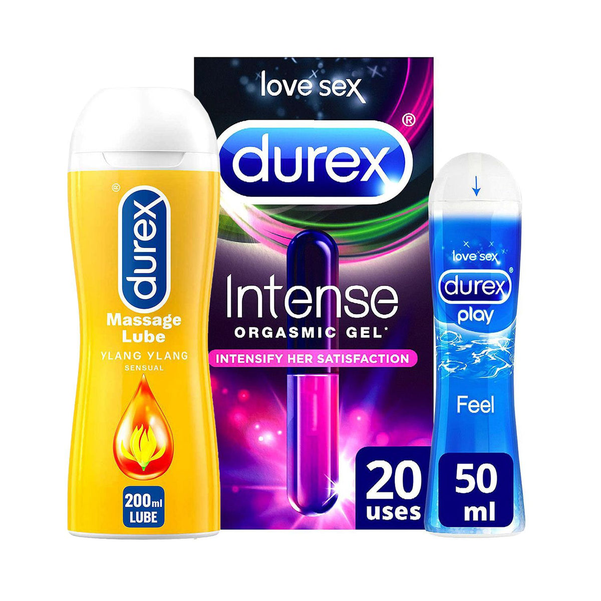 Durex Him and Her Lubricant Bundle three gels (British brand)