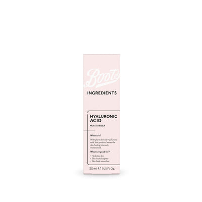 Boots Zutaten Hyaluronsäure Feuchtigkeitscreme 30ml