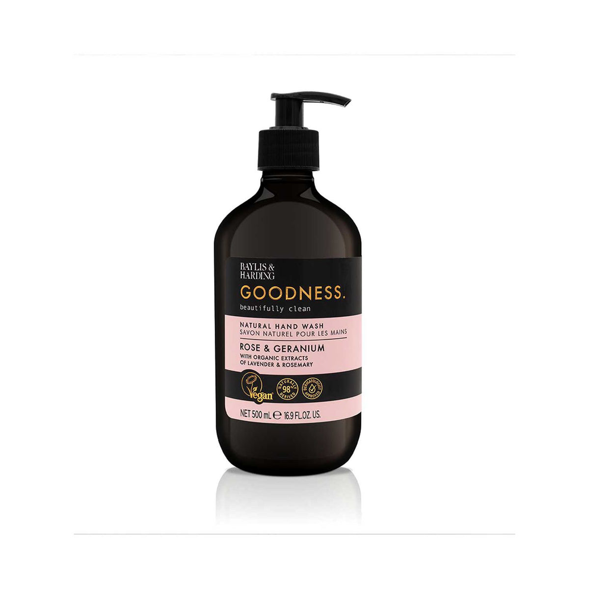 Baylis & Harding rose geranium hand wash 500ml - British product