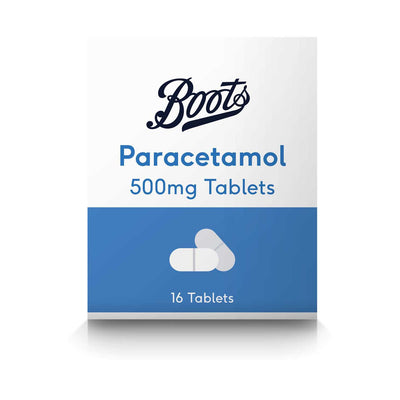 أقراص Boots Paracetamol 500 ملغم لتسكين الألم 16 قرصًا