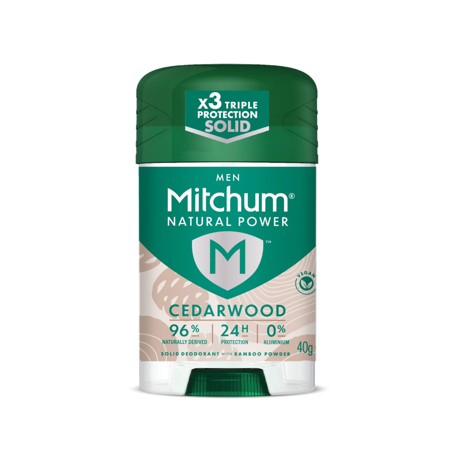 Mitchum Men Natural Power Cedarwood deodorant stick 40g - British product