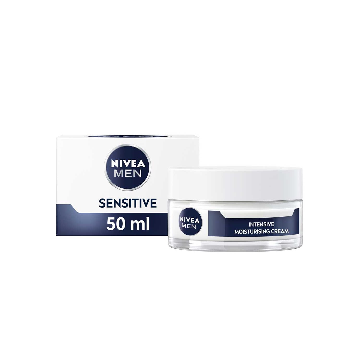 NIVEA MEN face moisturiser Sensitive Intensive 50ml (British brand)