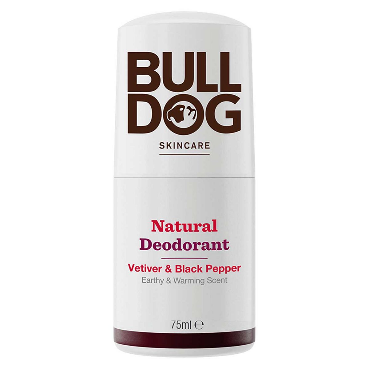 Bulldog Black Pepper & Vetiver Roll On Deodorant 75ml