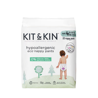 Boots Kit & Kin Size 4 Hypoallergenic Nappy Pants 22 Pack- Buy online at McGrocer