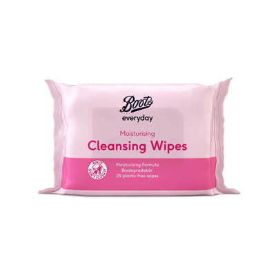 Boots Boots Biologisch abbaubare feuchtigkeitsspendende Reinigungstücher 25 – Online kaufen bei McGrocer