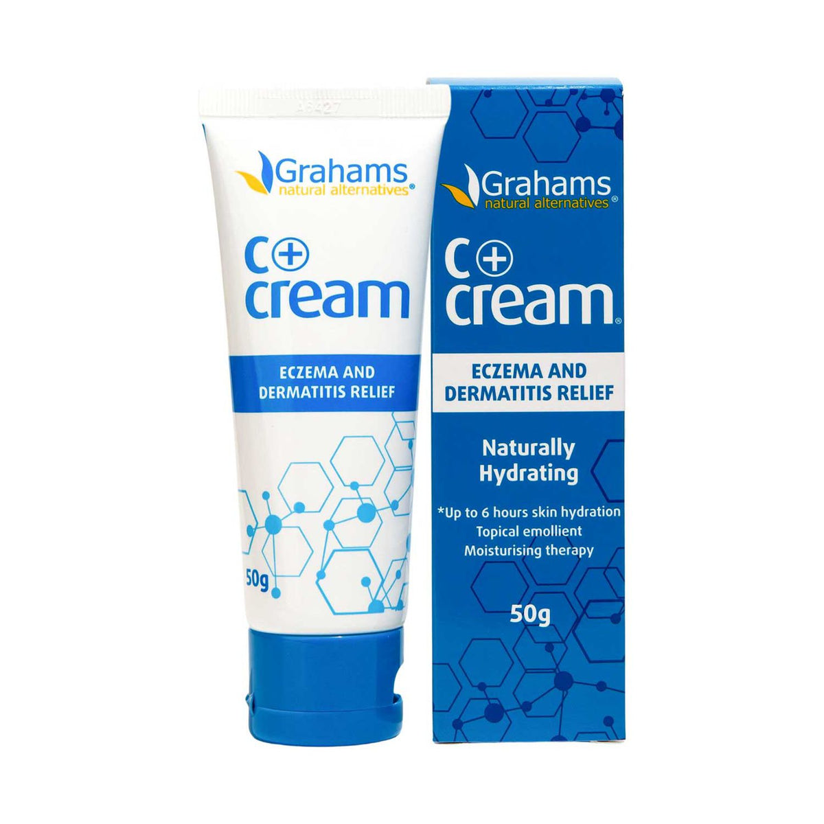 Grahams Natural C+ eczema relief cream 50g, imported from the UK