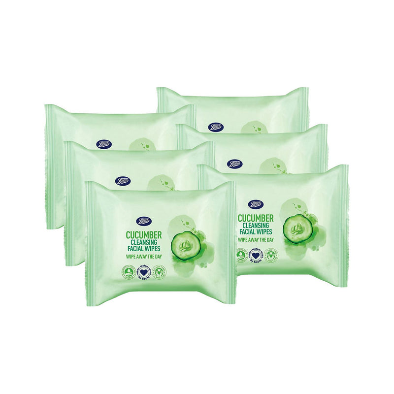 Boots cucumber cleansing facial wipes bundle - British product