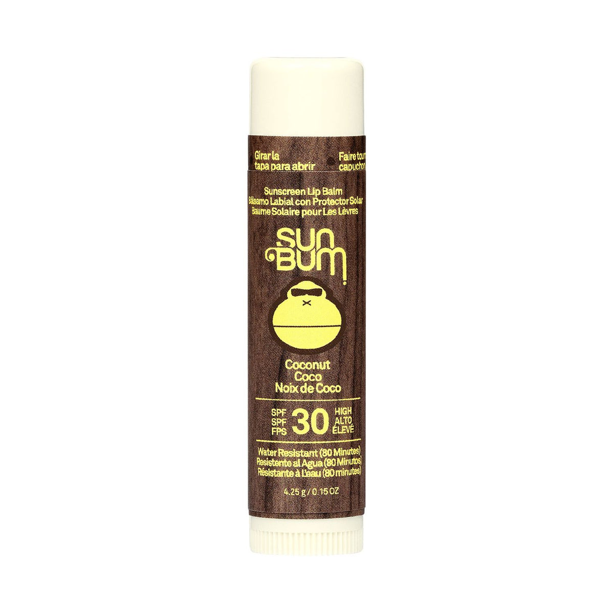Sun Bum Lippenbalsam Kokosnuss SPF30 4,25g, importiert aus Großbritannien
