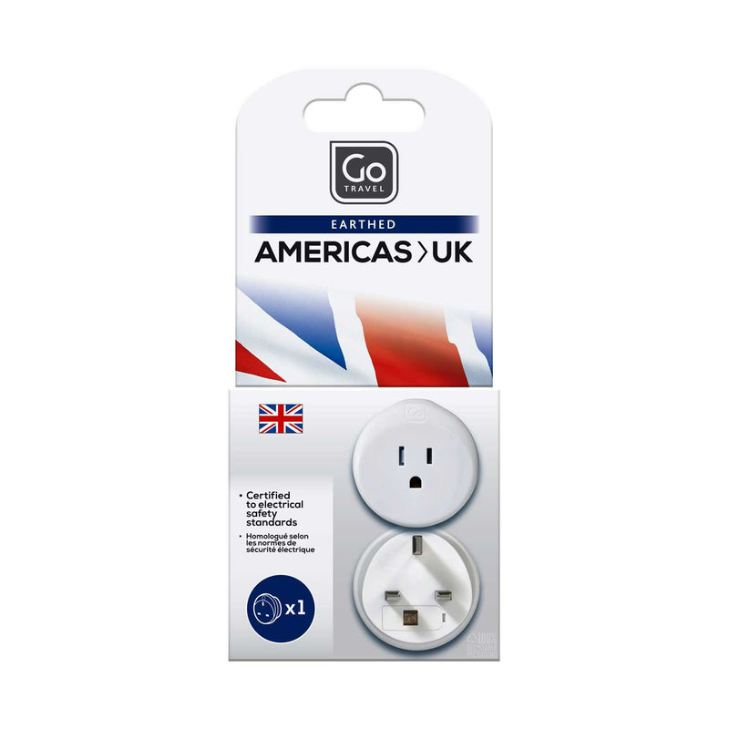 Go Travel USA-UK adaptor, UK version