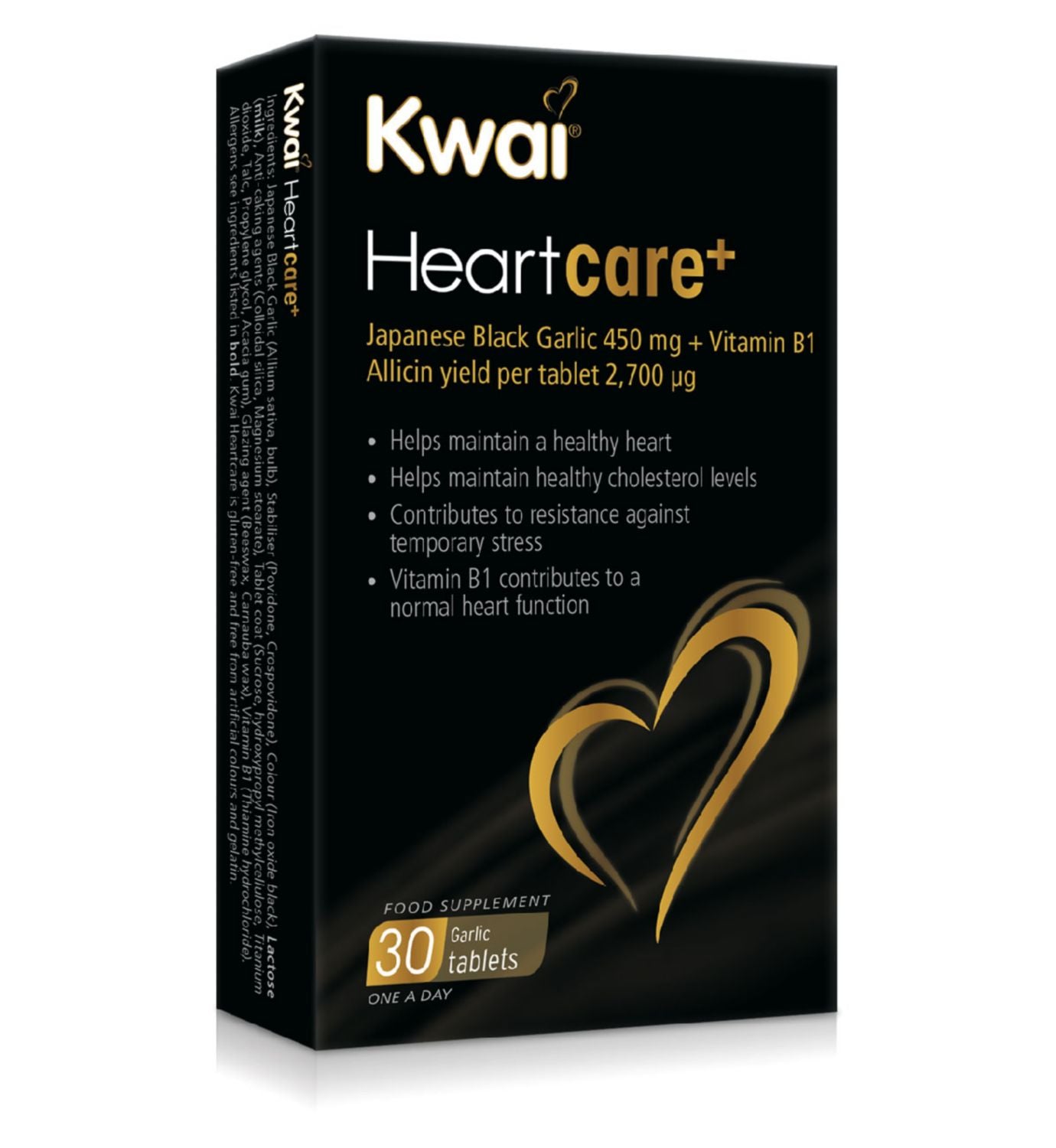 Kwai Heartcare+ Black Garlic 450mg tablets (British brand)