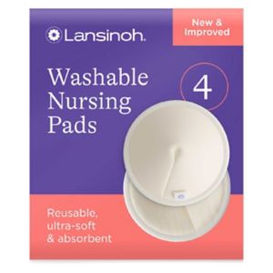 Lansinoh Coussinets d'allaitement lavables Blanc Lot de 4