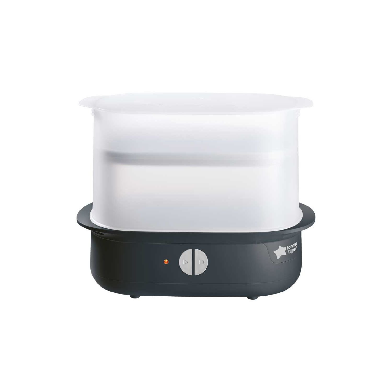 Tommee Tippee Black Supersteam electric steam steriliser, imported from the UK