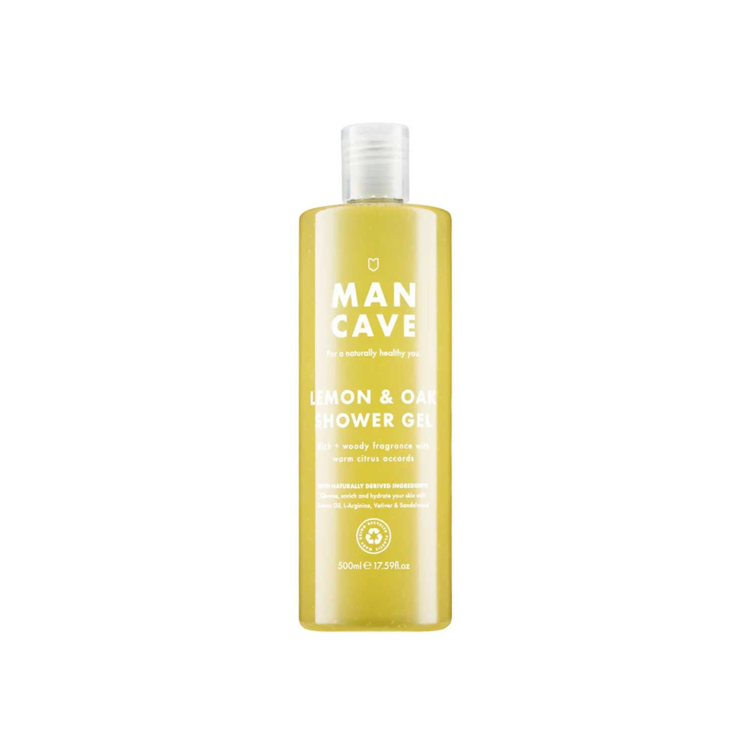 ManCave Lemon & Oak Shower Gel 500ml (British brand)