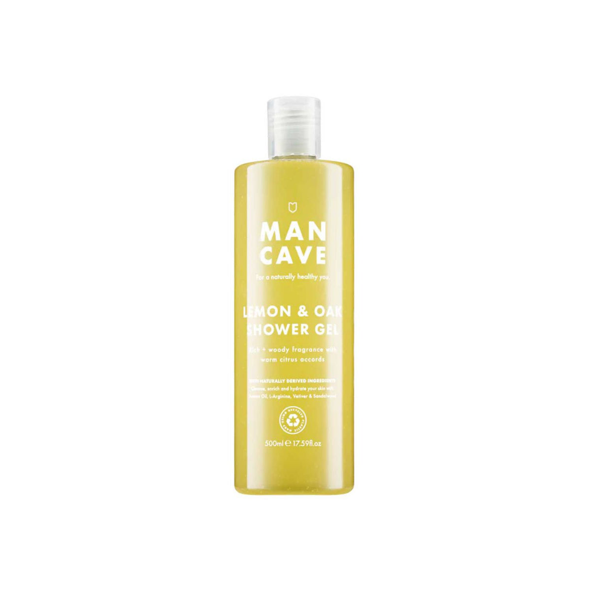 ManCave Lemon & Oak Shower Gel 500ml (British brand)