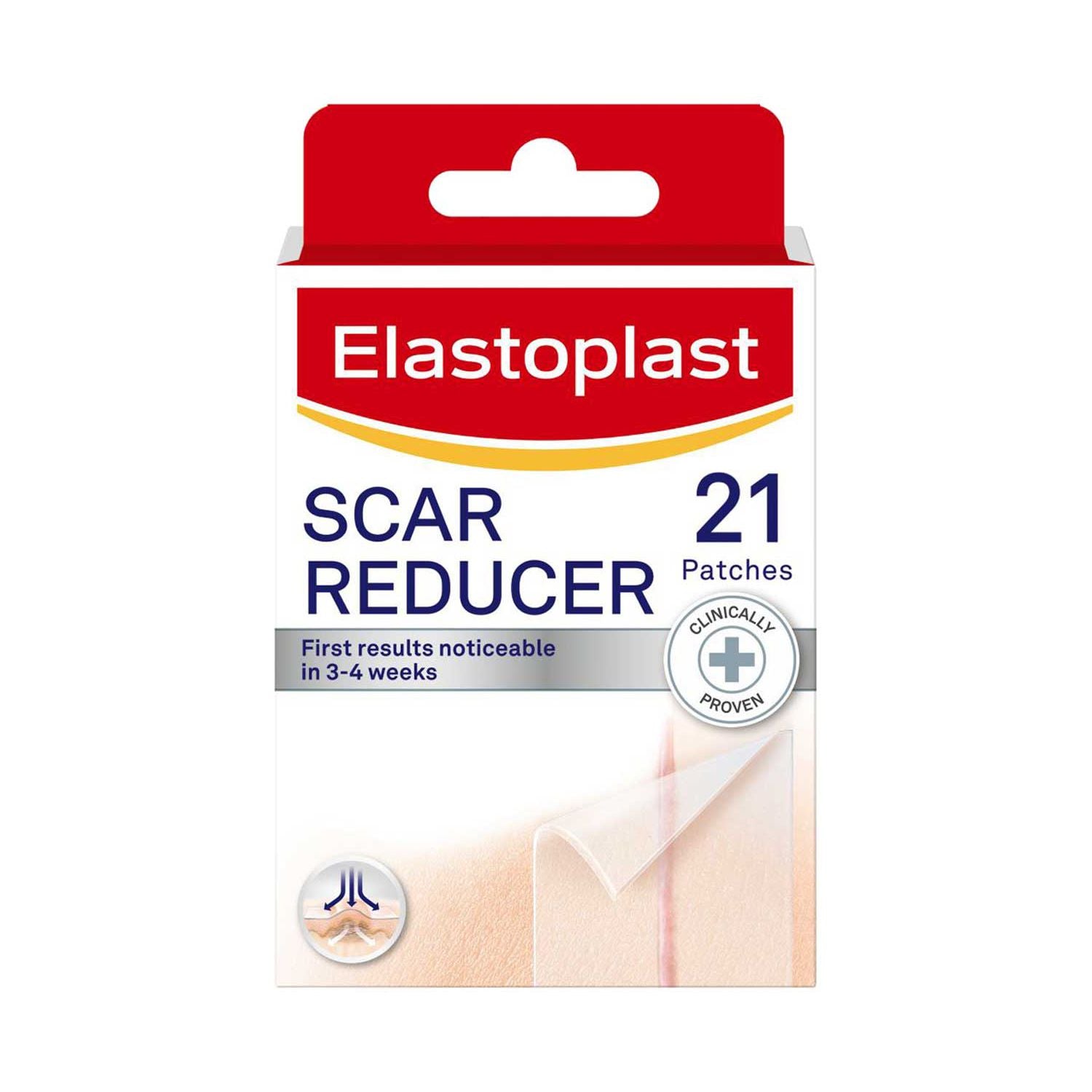 Elastoplast scar reducer patches 3.8cm x 6.8cm 21 count (British brand)