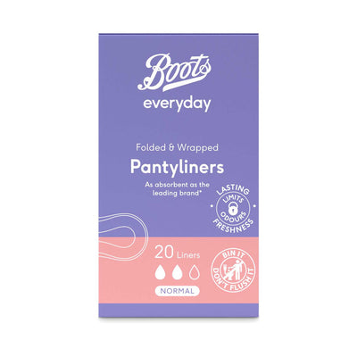 Boots Boots Everyday Normal Panty Liner Individually Wrapped 20s- Kjøp online hos McGrocer