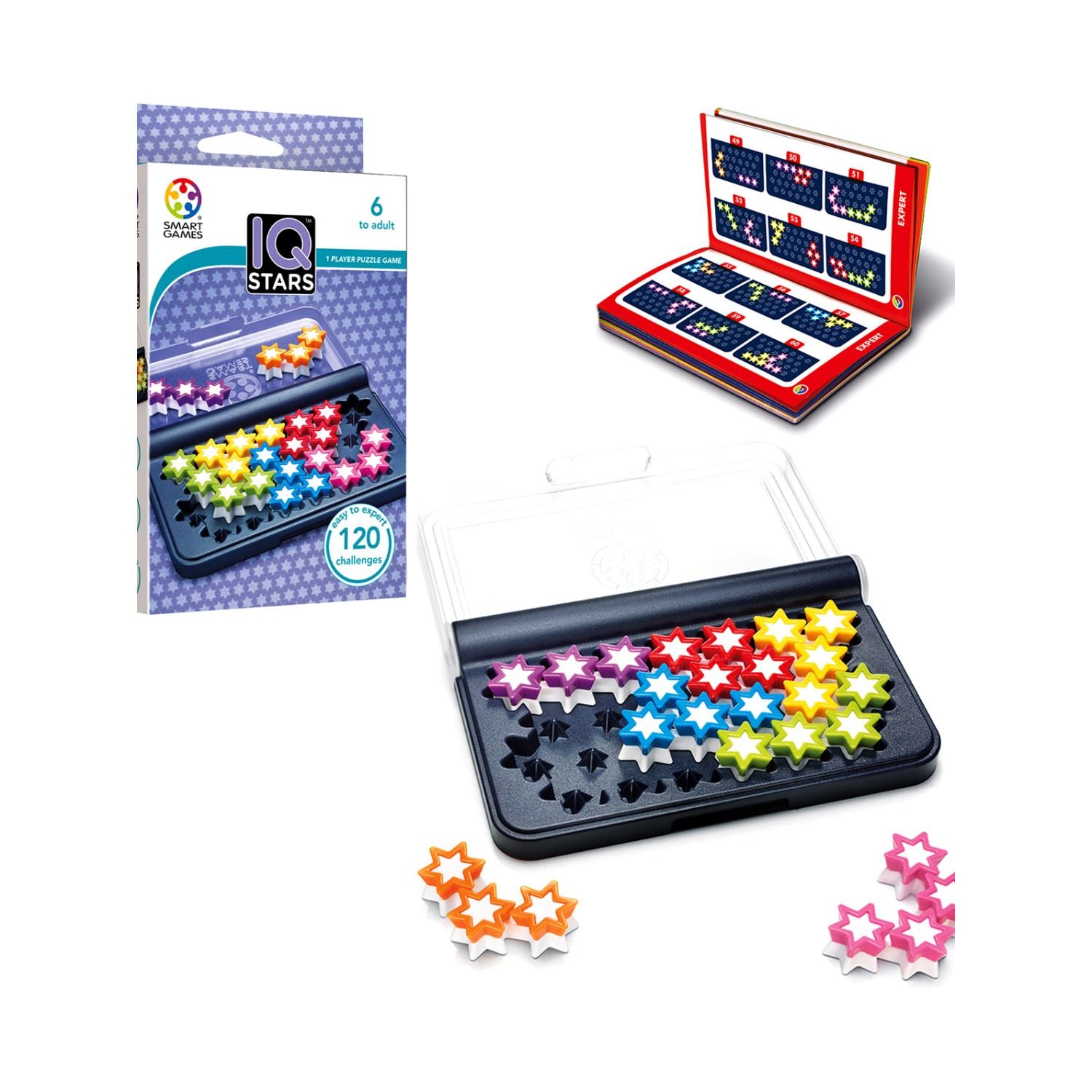 SmartGames IQ Stars compact puzzle - British product