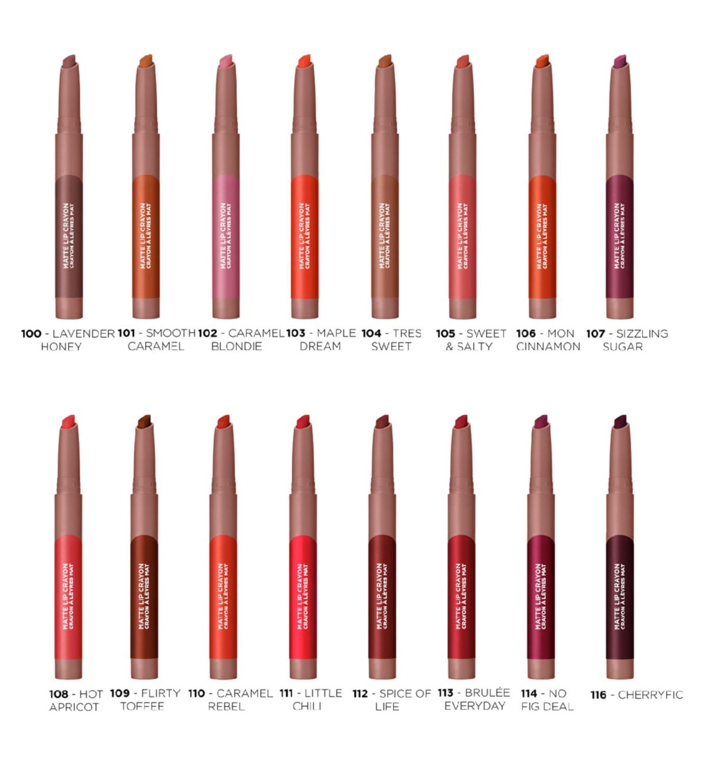 L'Oreal Paris Lip Crayon, UK version