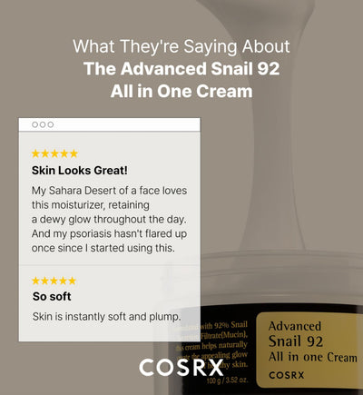 COSRX Advanced Snail 92 All in One Cream Ansiktskrem 100ml
