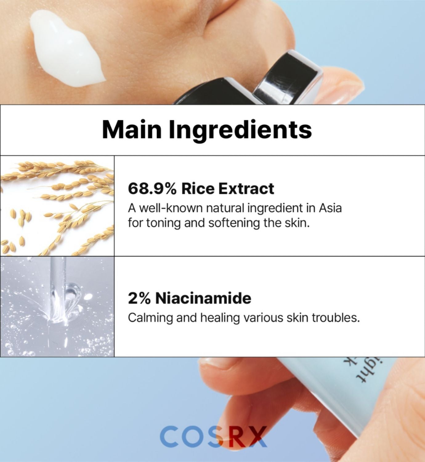COSRX UN Rice Overnight Face Mask 60ml, imported from the UK