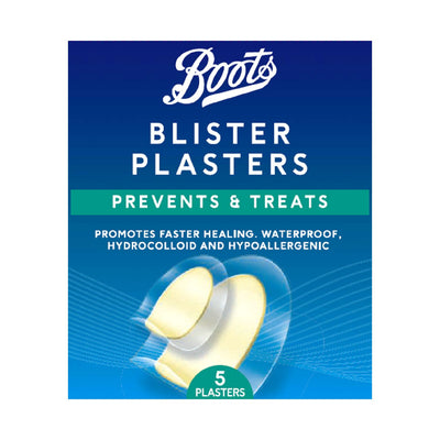Boots Boots Pansements pour ampoules imperméables, technologie hydrocolloïde, lot de 5 - Acheter en ligne chez McGrocer