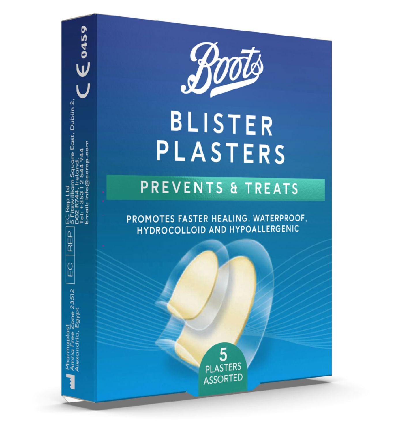 Boots Blasenpflaster, wasserfest, Hydrokolloid, 5er-Pack – Britisches Produkt
