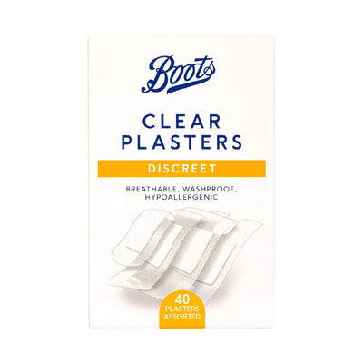Boots Discreet Clear Plasters 40 Pack