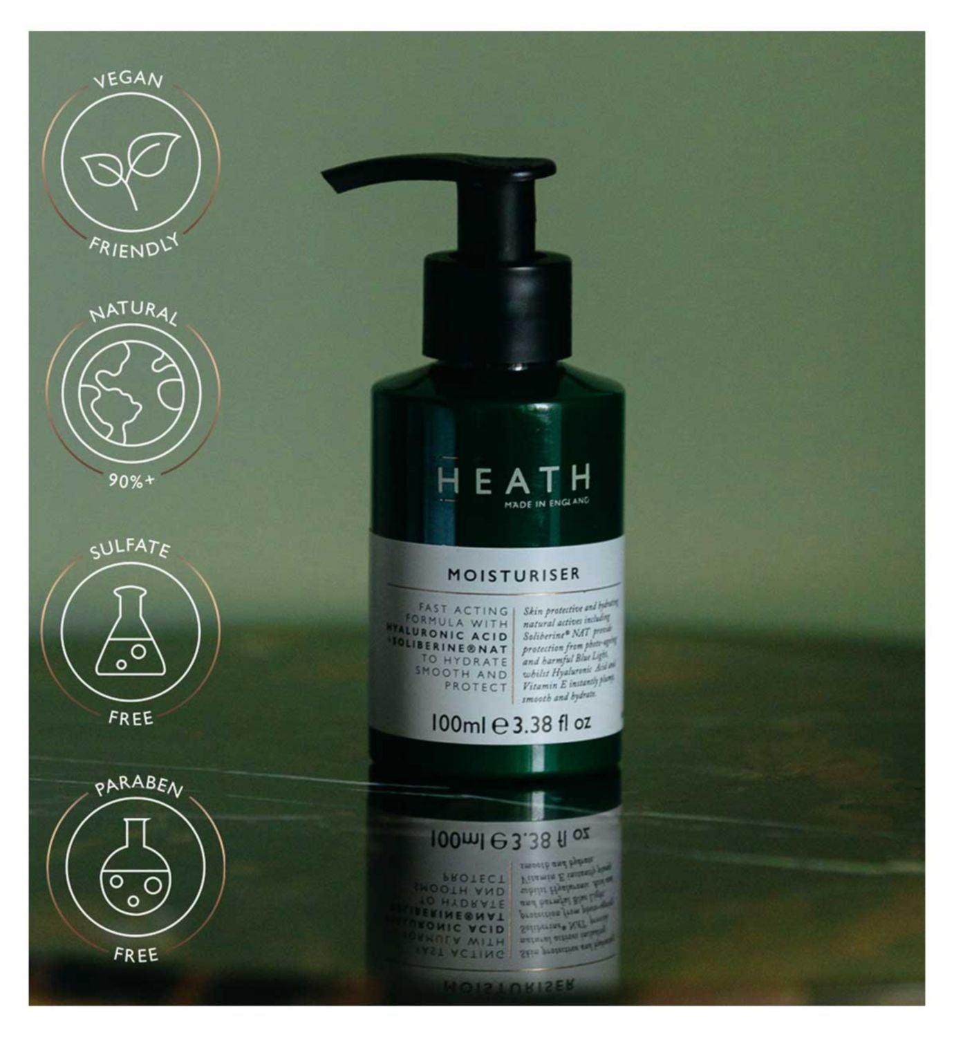 Heath Moisturiser 100ml, UK version