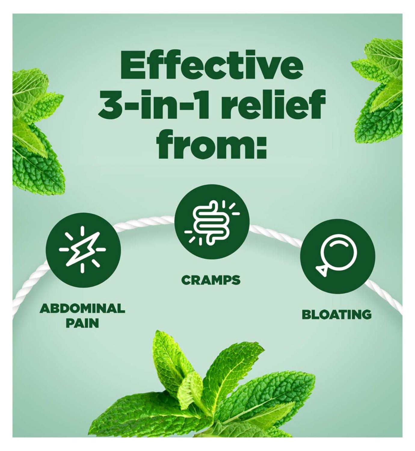 Buscomint peppermint oil capsules 0.2ml 24 count (British brand)