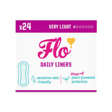 Flo bamboo long daily panty liners 24, imported from the UK