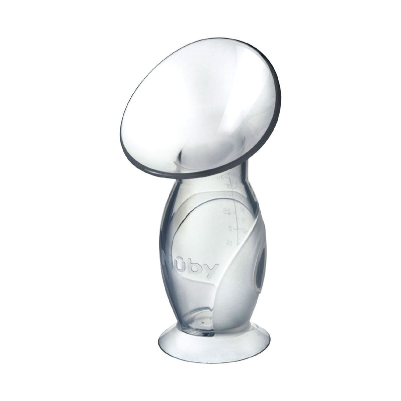 Nuby silicone breast pump with 180ml bottle and accessories, imported from the UK
