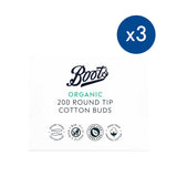 Boots cotton buds round tip pack of 3 - British product