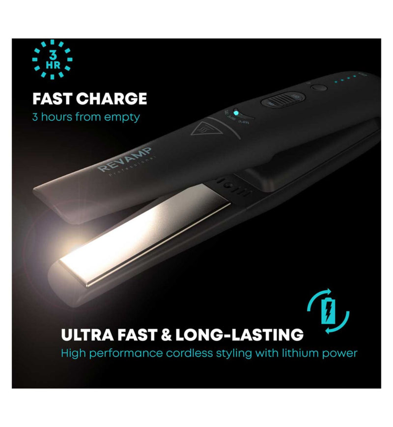 Revamp hair straightener cordless compact ceramic, imported from the UK