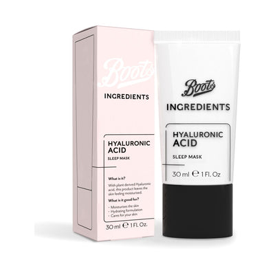 Masque de nuit Boots Ingredients Hyaluronic Acid 30 ml