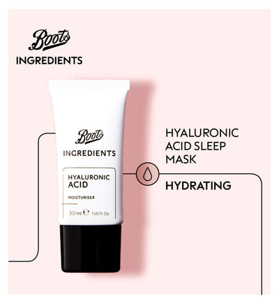 Masque de nuit Boots Ingredients Hyaluronic Acid 30 ml