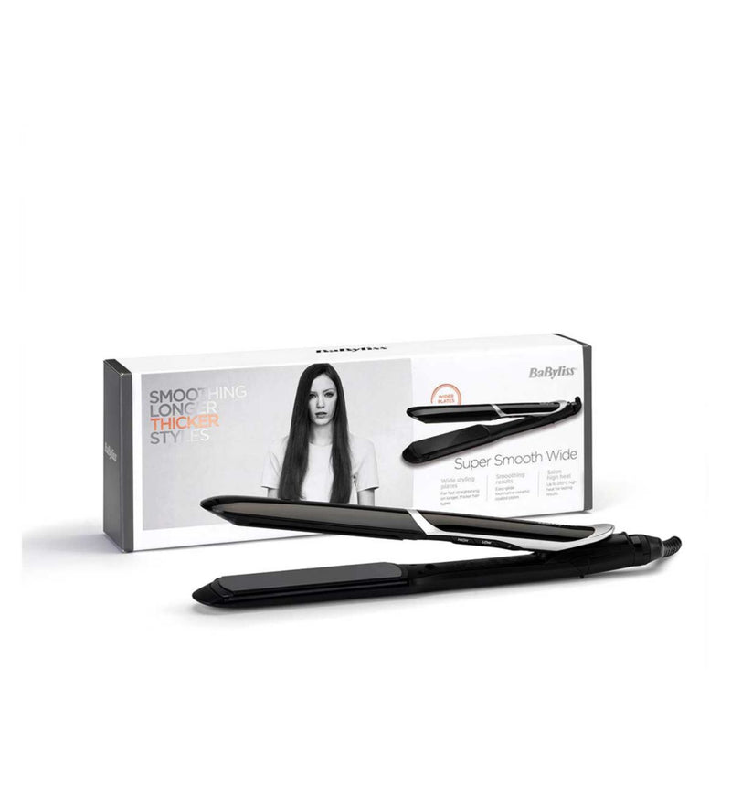 BaByliss Super Smooth wide hair straightener (British brand)