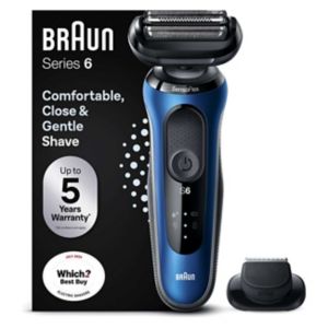 Braun Series 6 electric shaver precision trimmer blue - British product
