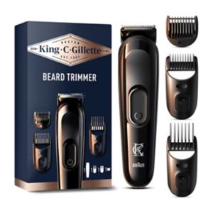 Boots King C. Gillette Cordless Beard Trimmer Kit with 3 Combs Grooming Tool- Buy online at McGrocer
