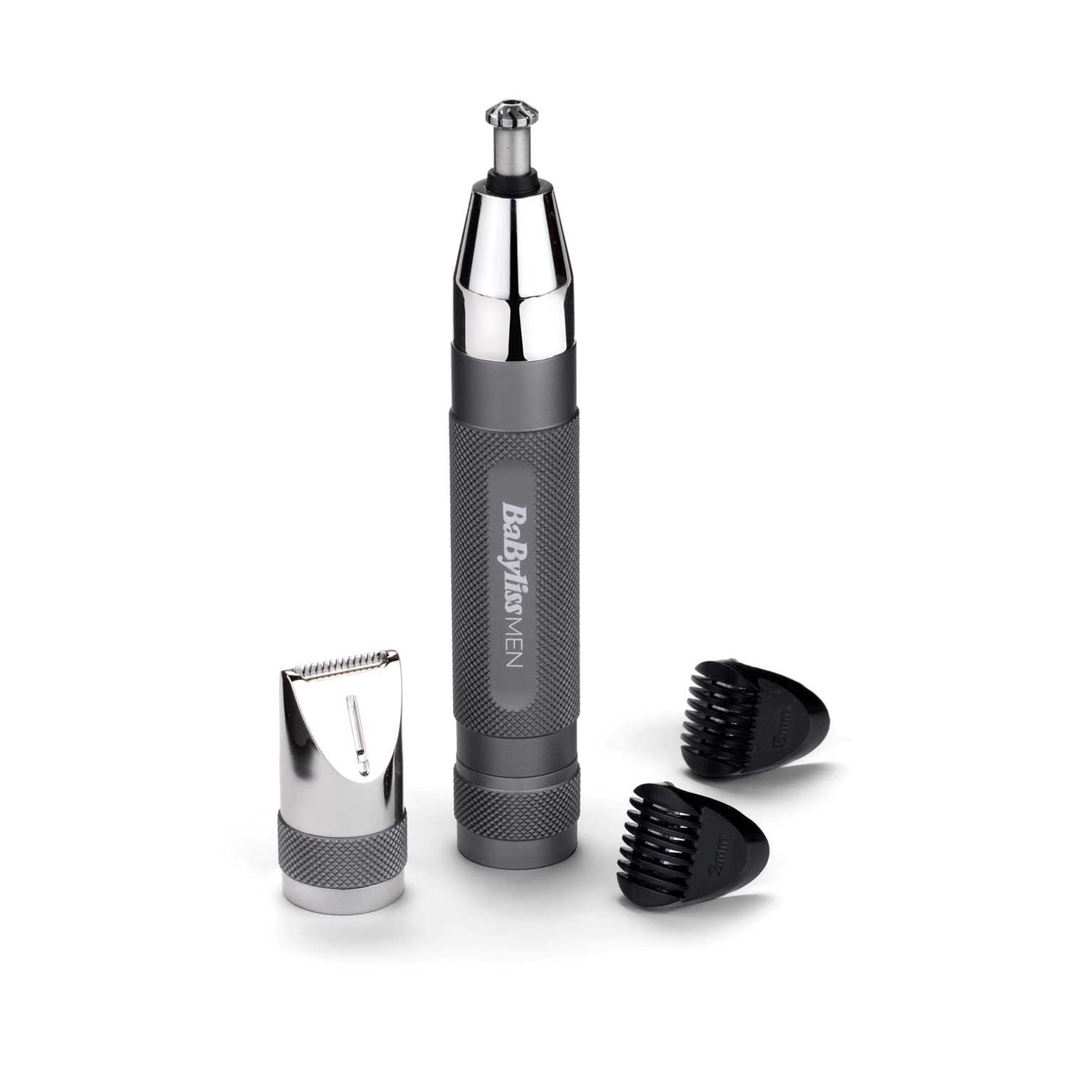 BaByliss Super-X Metal Series Cordless Nose, Ear and Eyebrow Trimmer - Chrome