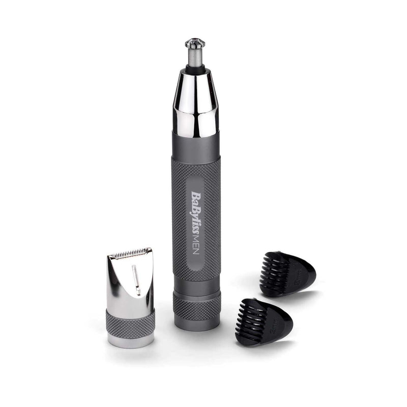 BaByliss Super-X Metal Series Cordless Nose, Ear and Eyebrow Trimmer - Chrome