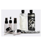 Kitsch 11 Piece Travel Bottle Set in Black, UK version