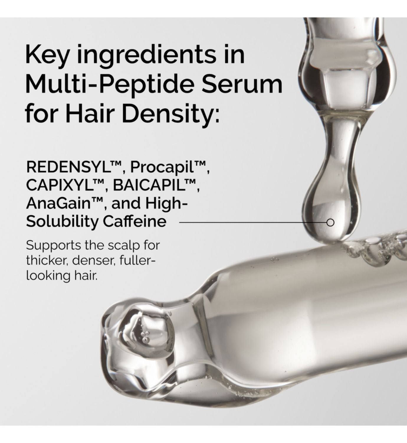 The Ordinary Multi-Peptide Hair Density Serum 60ml, imported from the UK