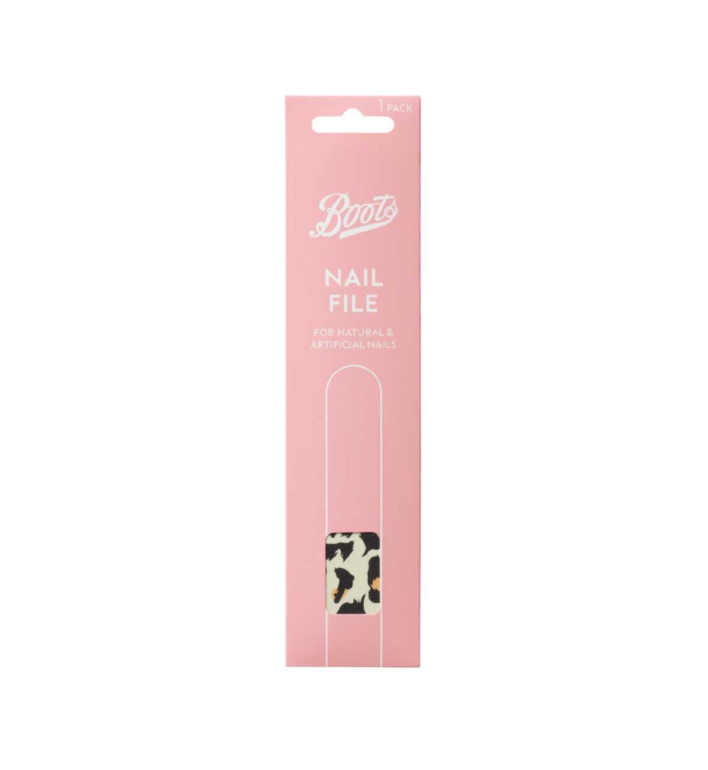 Boots nail file cushioned single unit - British product