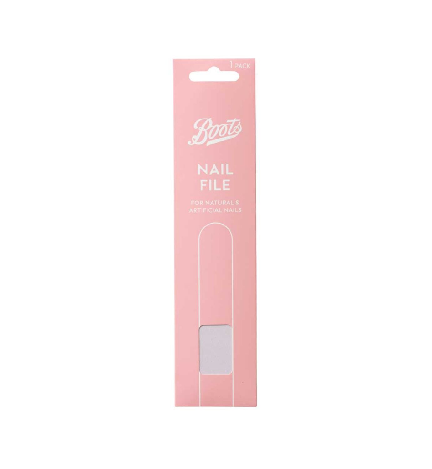 Boots nail file cushioned single unit - British product