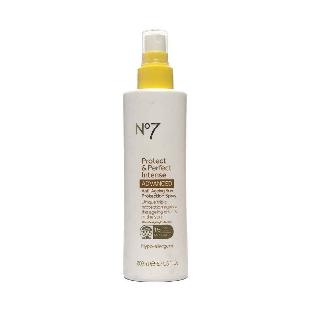 No7 Protect Perfect Intense anti-ageing sun protection spray 200ml, imported from the UK