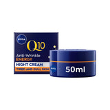 NIVEA Q10 night cream with Vitamin C 50ml, imported from the UK