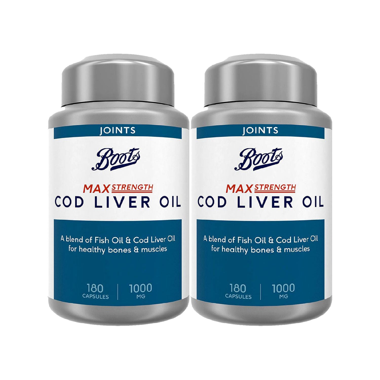Boots cod liver oil capsules 1000mg 2 x 180 - British product