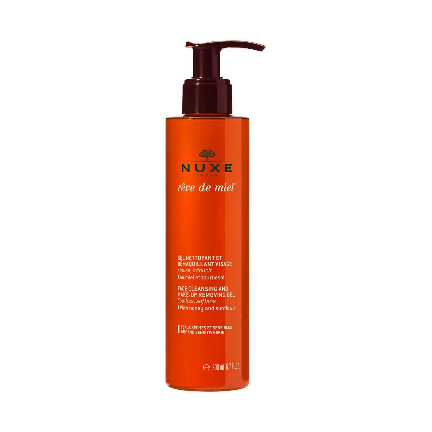 NUXE Rêve de Miel face cleansing gel 200ml, imported from the UK